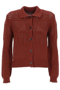 Max Mara Openwork Knitted Cardigan