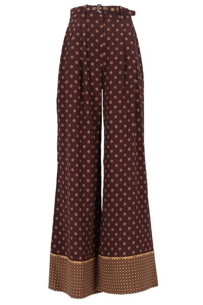 Zimmermann Polka Dot Wide-Leg Pants