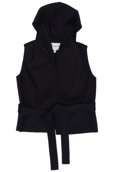 Alaïa Hooded Belted Gilet