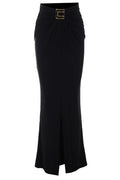 Elisabetta Franchi Draped Buckle Maxi Skirt