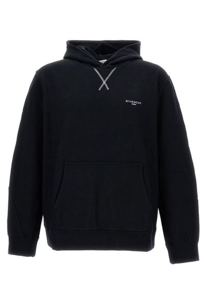 Givenchy Paris Signature Embroidered Hoodie
