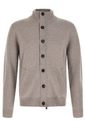 Brioni Ribbed Stand-Collar Cardigan