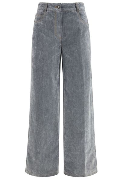 Forte Forte Flocked Wide-Leg Jeans