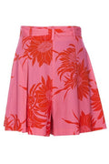 Pinko Graphic Printed Belted Shorts