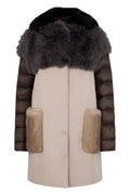 Moorer Two-Toned Hooded Coat