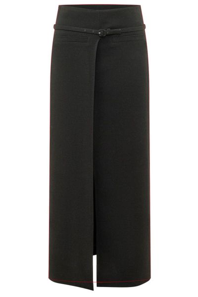 Courrèges Belted Long Skirt