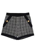 Balmain Checked Tweed Shorts