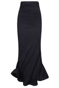 Junya Watanabe Ruched Flared Maxi Skirt
