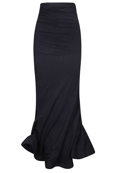 Junya Watanabe Ruched Flared Maxi Skirt