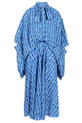 Balenciaga Pattern Tie-Detailed Dress