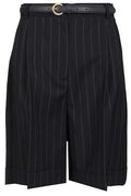 Max Mara Studio Ere Pinstripe Bermuda Shorts