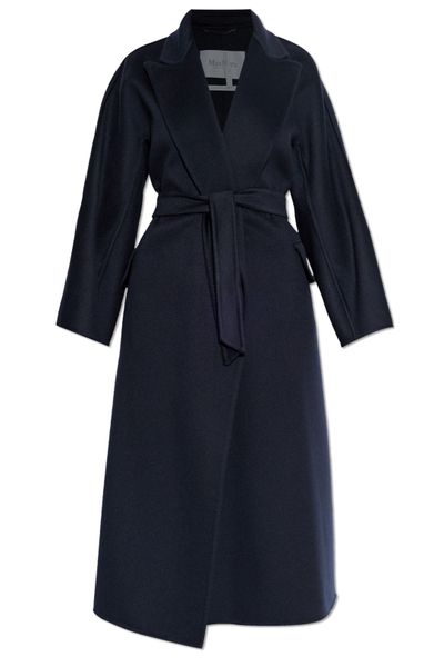 Max Mara Collared Tie-Waist Coat