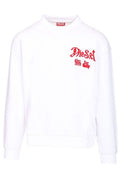 Diesel S-Boxt-Aa2 Flocked Graphic Sweatshirt