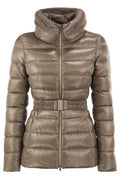 Herno Claudia Belted Faux Fur Down Jacket