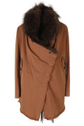 Bazar Deluxe Draped Trimmed Coat