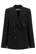 Dries Van Noten Barrysta Double Breasted Moiré Blazer