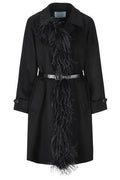 Prada Long-Sleeved Belted Coat