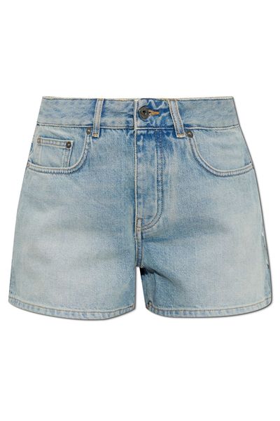 Off-White College Patch Denim Shorts
