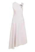 Jil Sander Envers Asymmetric Satin Evening Dress
