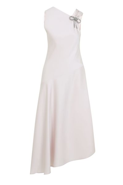 Jil Sander Envers Asymmetric Satin Evening Dress