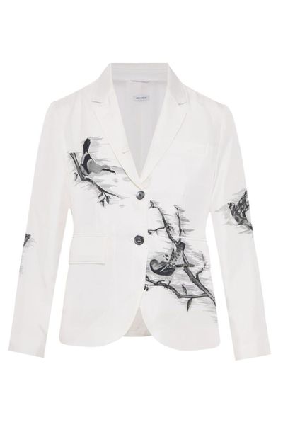 Thom Browne Bird Printed Single Breasted Jacket