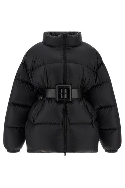 Balenciaga Hourglass Belted Short Puffer Jacket