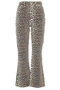 Ganni Betzy Leopard Printed Cropped Jeans