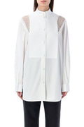 Burberry Lace-Detailed Buttoned Shirt