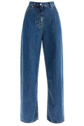 Valentino Logo Patch Straight-Leg Jeans