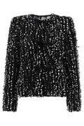 Nina Ricci Polka Dot Tie-Front Jacket
