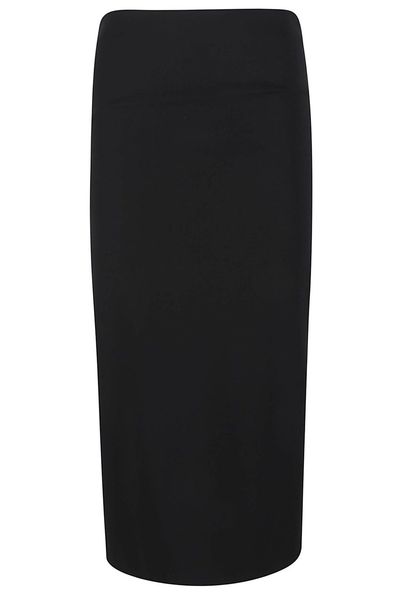 Max Mara Mxsolivi Back Slit Midi Skirt