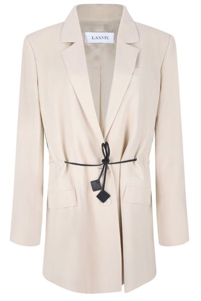 Lanvin Single-Breasted Tie Detailed Jacket