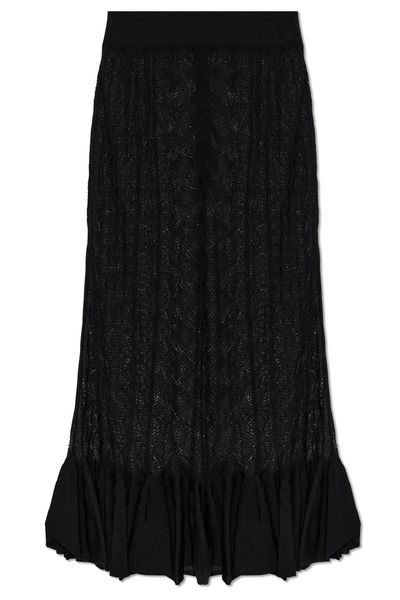 Dolce & Gabbana Ruffle Detailed Midi Skirt