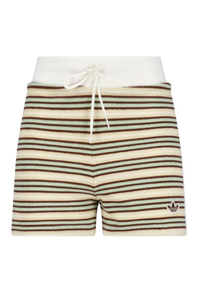 Adidas Striped Drawstring Shorts