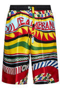 Dolce & Gabbana Carretto Printed Twill Jogging Shorts