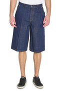 AMI Paris Pressed Crease Denim Bermuda Shorts
