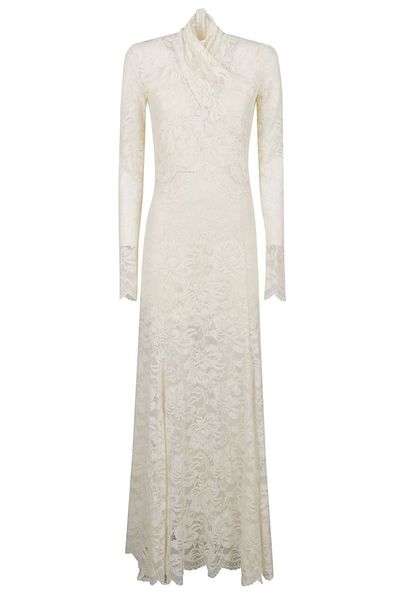 Rabanne Robe Laced Midi Dress