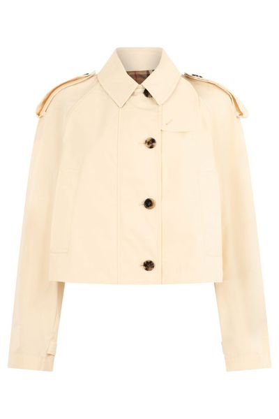 Burberry Cropped Epaulette Jacket