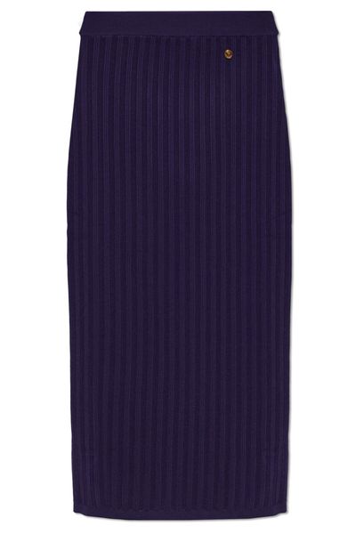 Versace Ribbed Knitted Pencil Skirt
