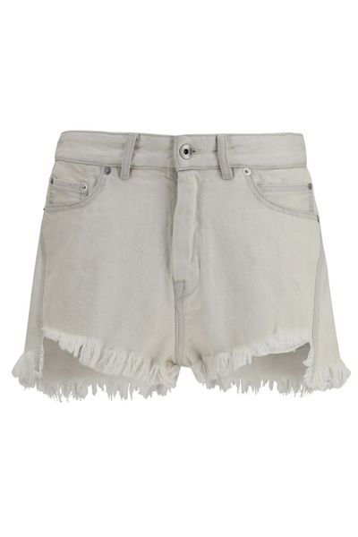 Rick Owens Frayed Denim Shorts