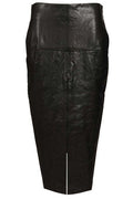 Rick Owens Long Leather Skirt
