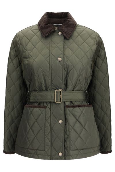 Burberry Belted Waist Quilted Jacket