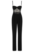Elisabetta Franchi Logo Belt Jumpsuit