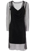 Max Mara Mesh Long-Sleeved Dress