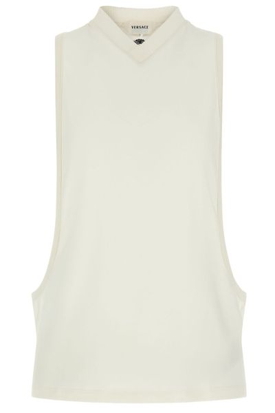 Versace Embroidered Stretched Tank Top