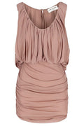 Saint Laurent Draped Sleeveless Dress