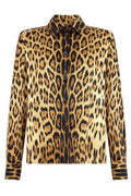 Roberto Cavalli Leopard Printed Buttoned Shirt