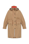Moncler Grenoble High Neck Long Parka