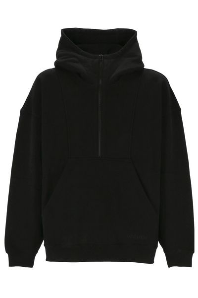 Saint Laurent Half-Zipped Long-Sleeved Hoodie