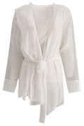 Max Mara Hooded Chiffon Jacket